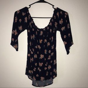 Off the shoulder floral top